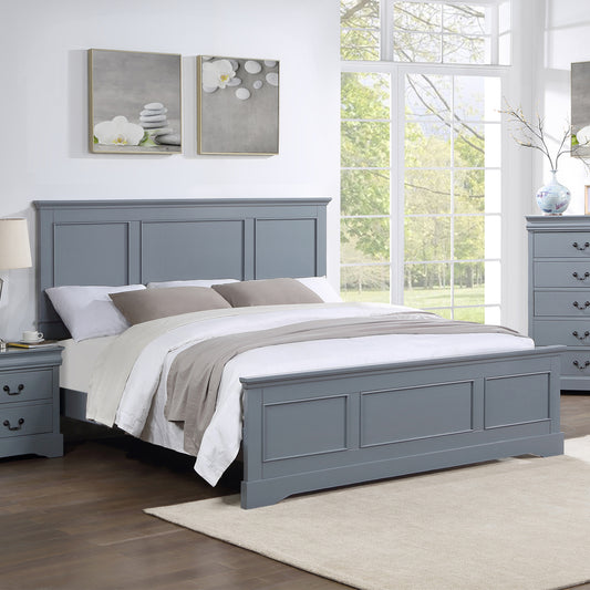 Spencer Gray Solid Wooden Bed frame Slats support With Multiple Size