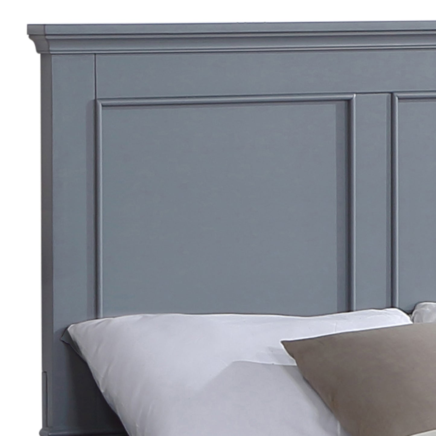 Spencer Gray Solid Wooden Bed frame Slats support With Multiple Size
