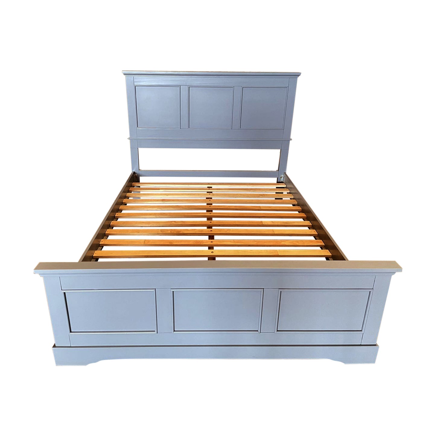 Spencer Gray Solid Wooden Bed frame Slats support With Multiple Size