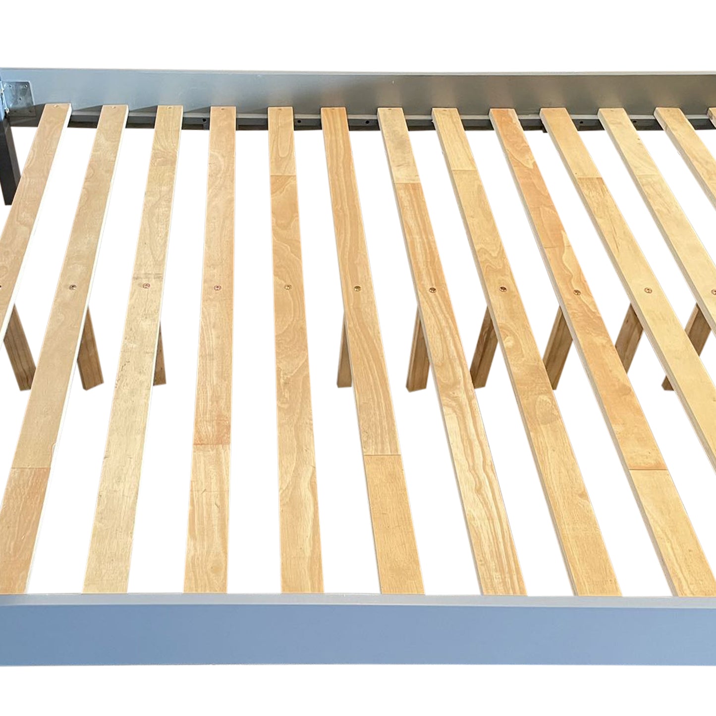 Spencer Gray Solid Wooden Bed frame Slats support With Multiple Size