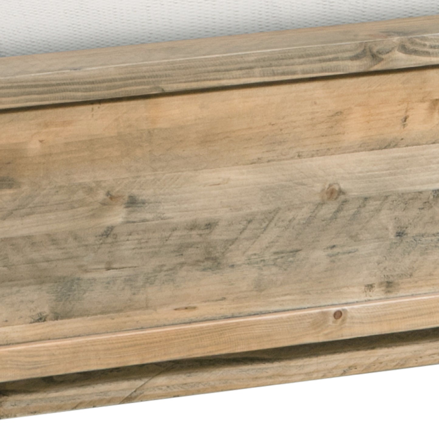 Woodland Solid Pine Wood Bed Frame In Rustic Texture Multiple Size Bed Frame