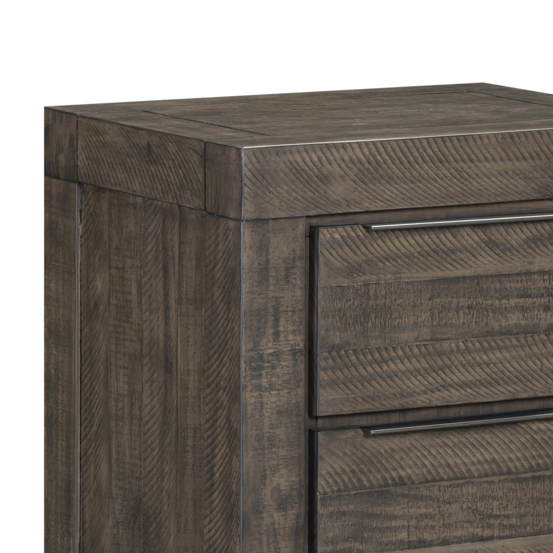 Cromwell 2-Drawer Bedside Table with Slim Metal Handles