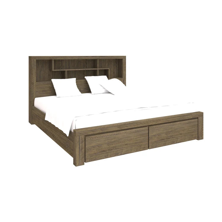 Cromwell Bookend Headboard Bed with Storage Drawers – Available in Multiple Sizes