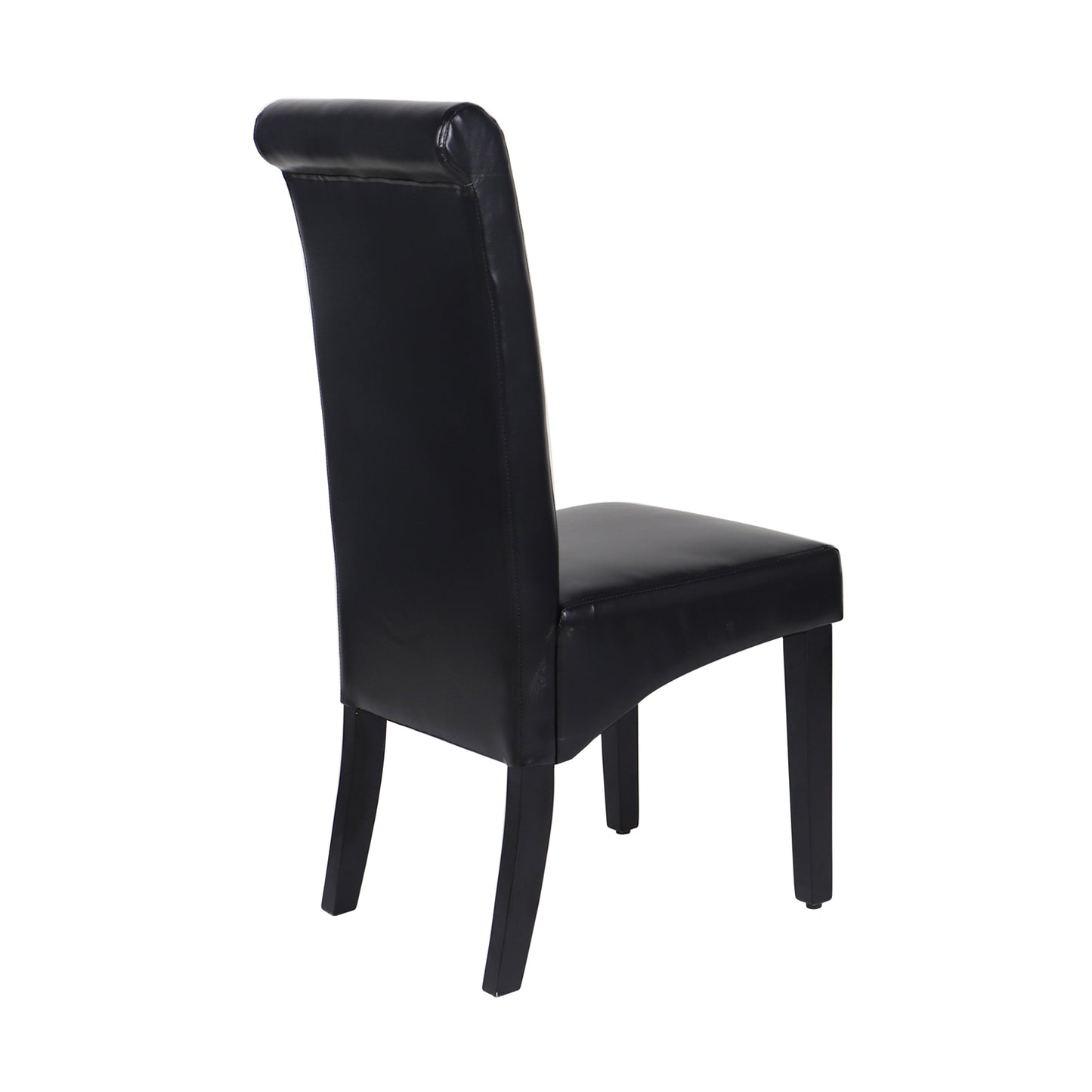 New 2x Swiss wooden Frame Leatherette Dining Chairs in Multiple Colour