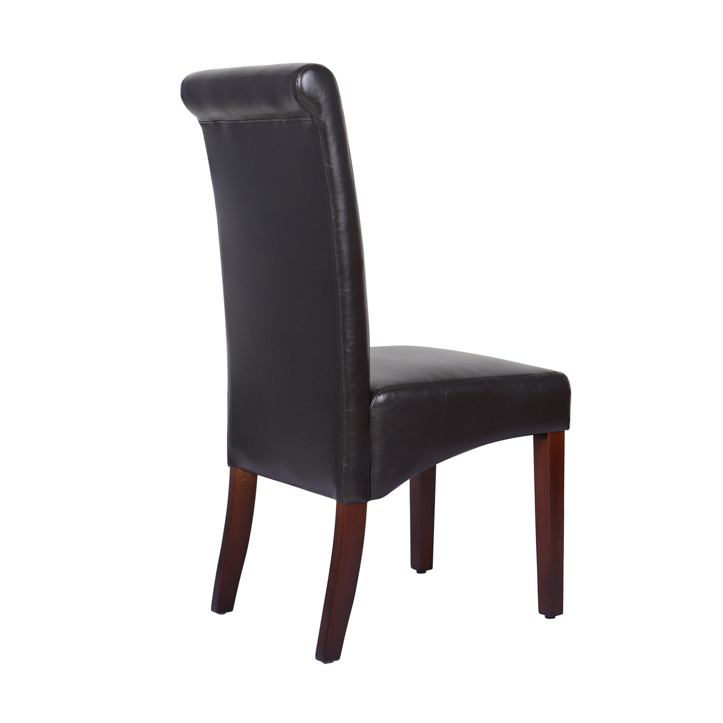 New 2x Swiss wooden Frame Leatherette Dining Chairs in Multiple Colour