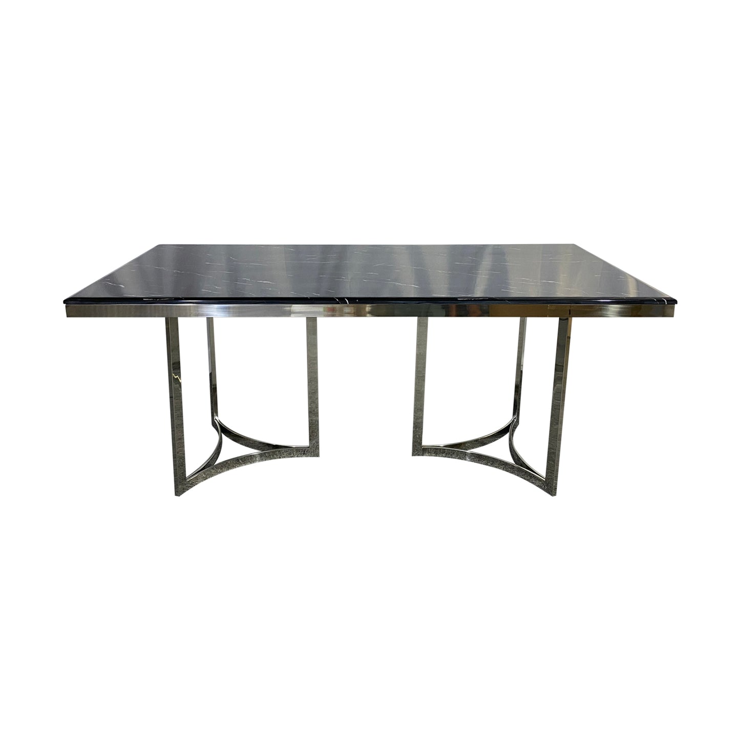 Fancy Dining Table Stainless Gold Frame & Top Marble in Multiple Colour