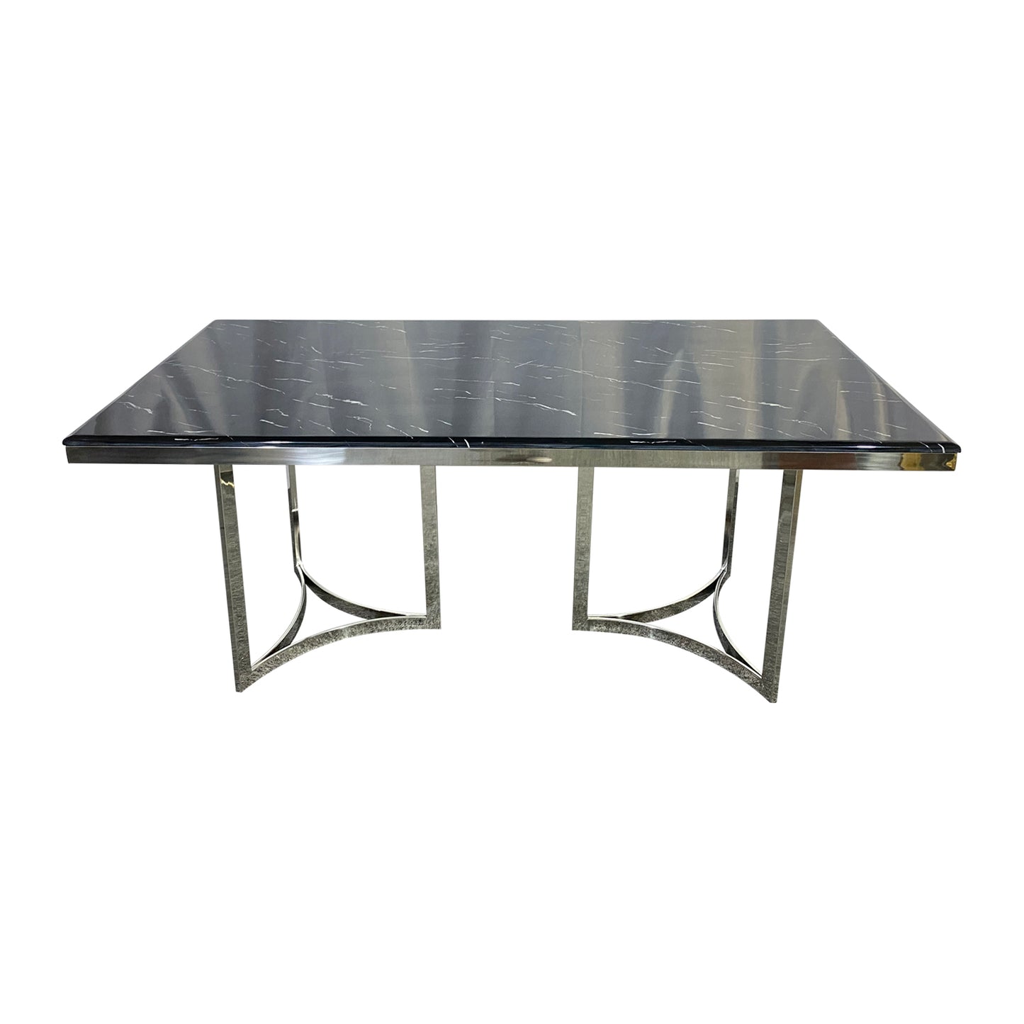 Fancy Dining Table Stainless Gold Frame & Top Marble in Multiple Colour