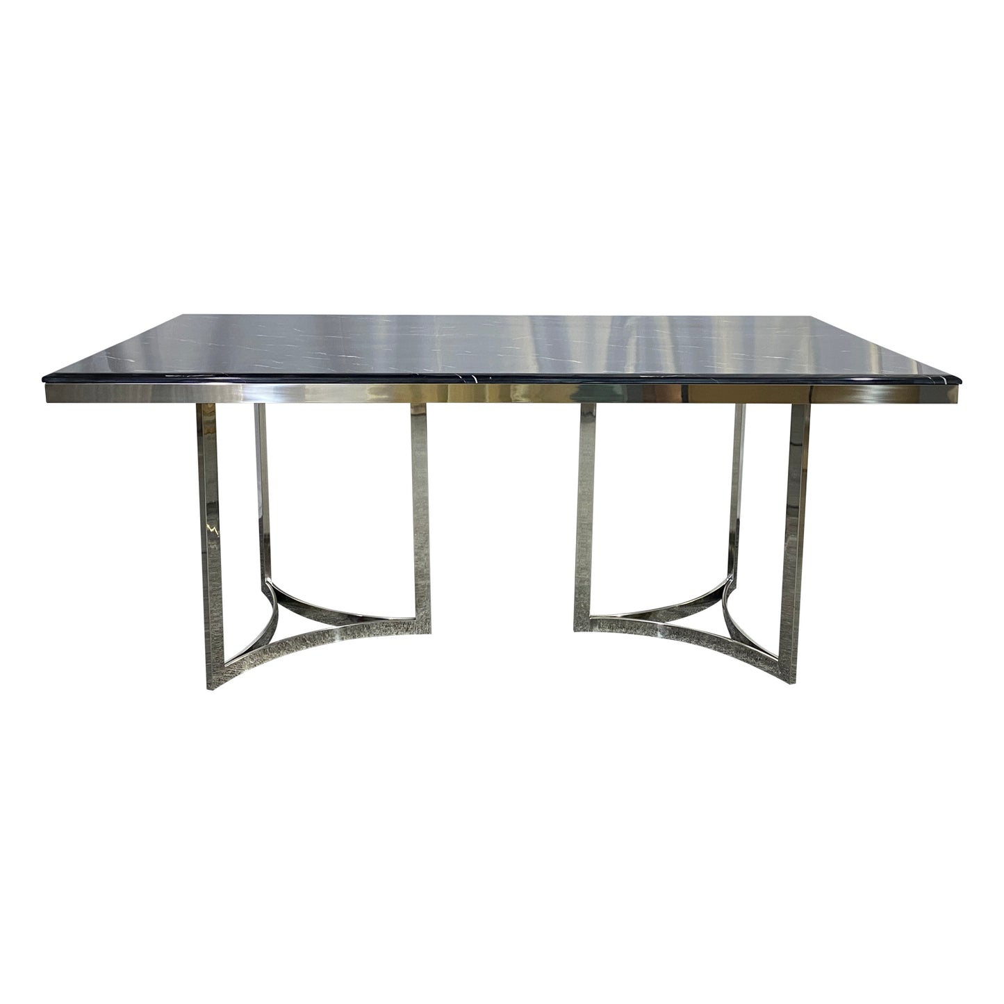 Fancy Dining Table Stainless Gold Frame & Top Marble in Multiple Colour