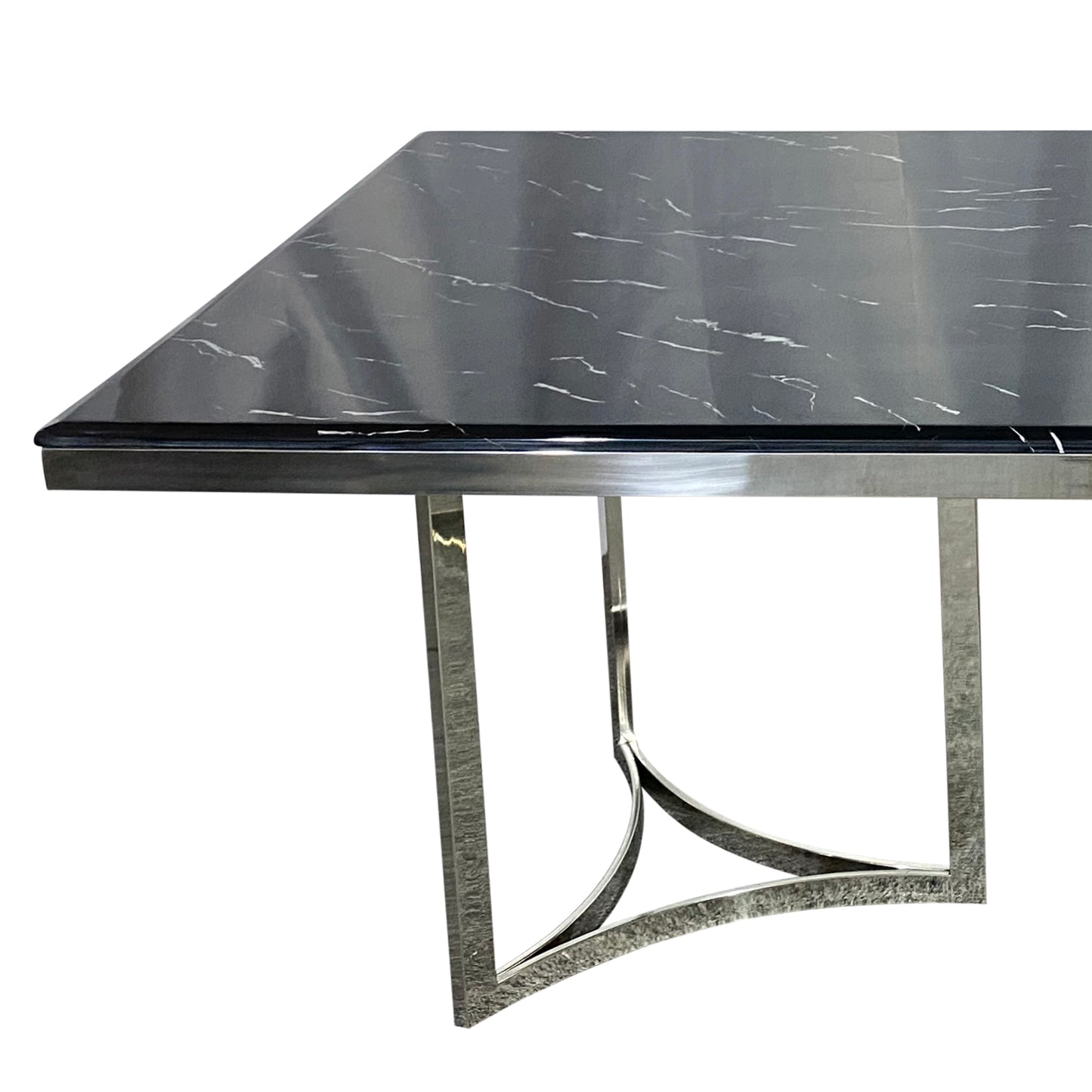 Fancy Dining Table Stainless Gold Frame & Top Marble in Multiple Colour