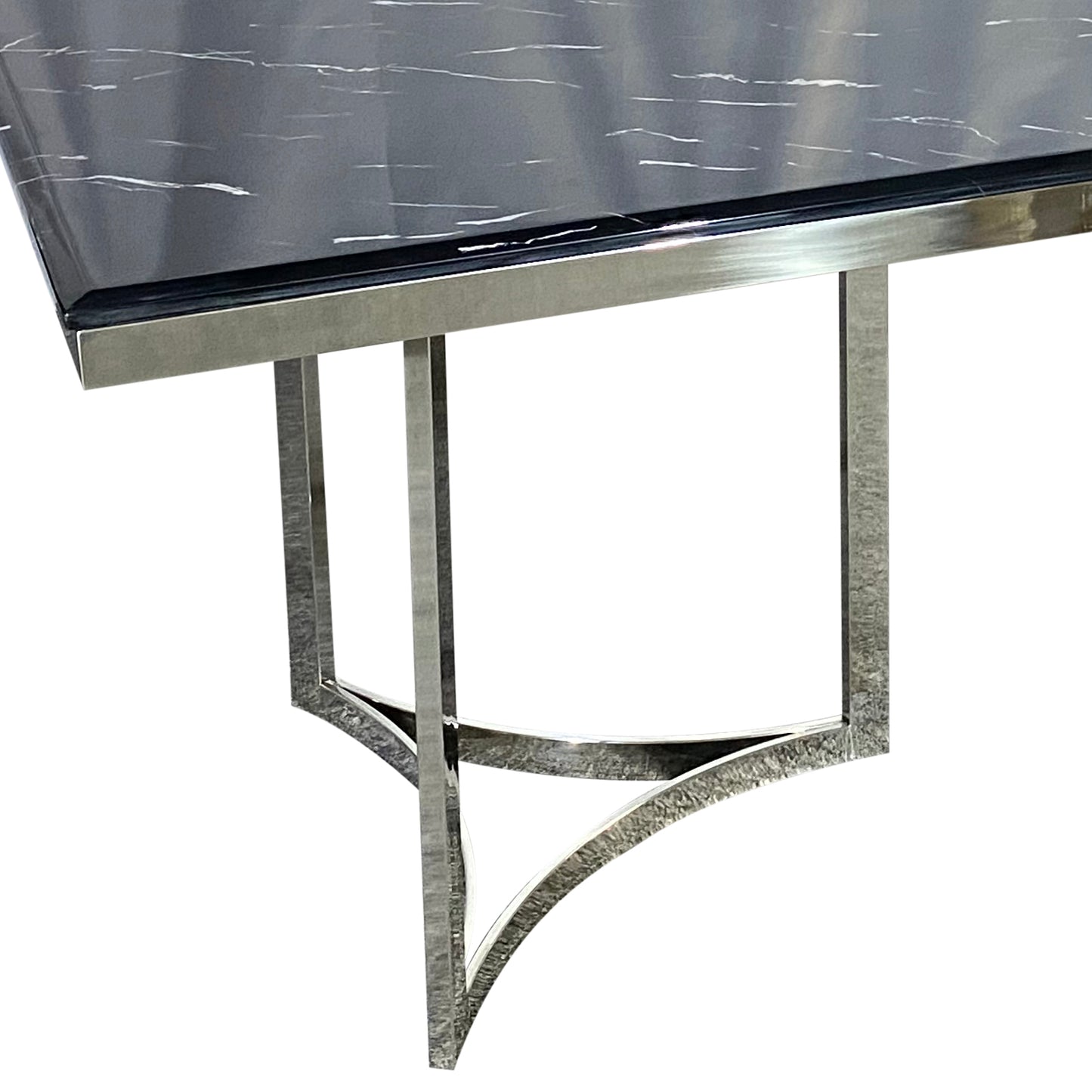 Fancy Dining Table Stainless Gold Frame & Top Marble in Multiple Colour