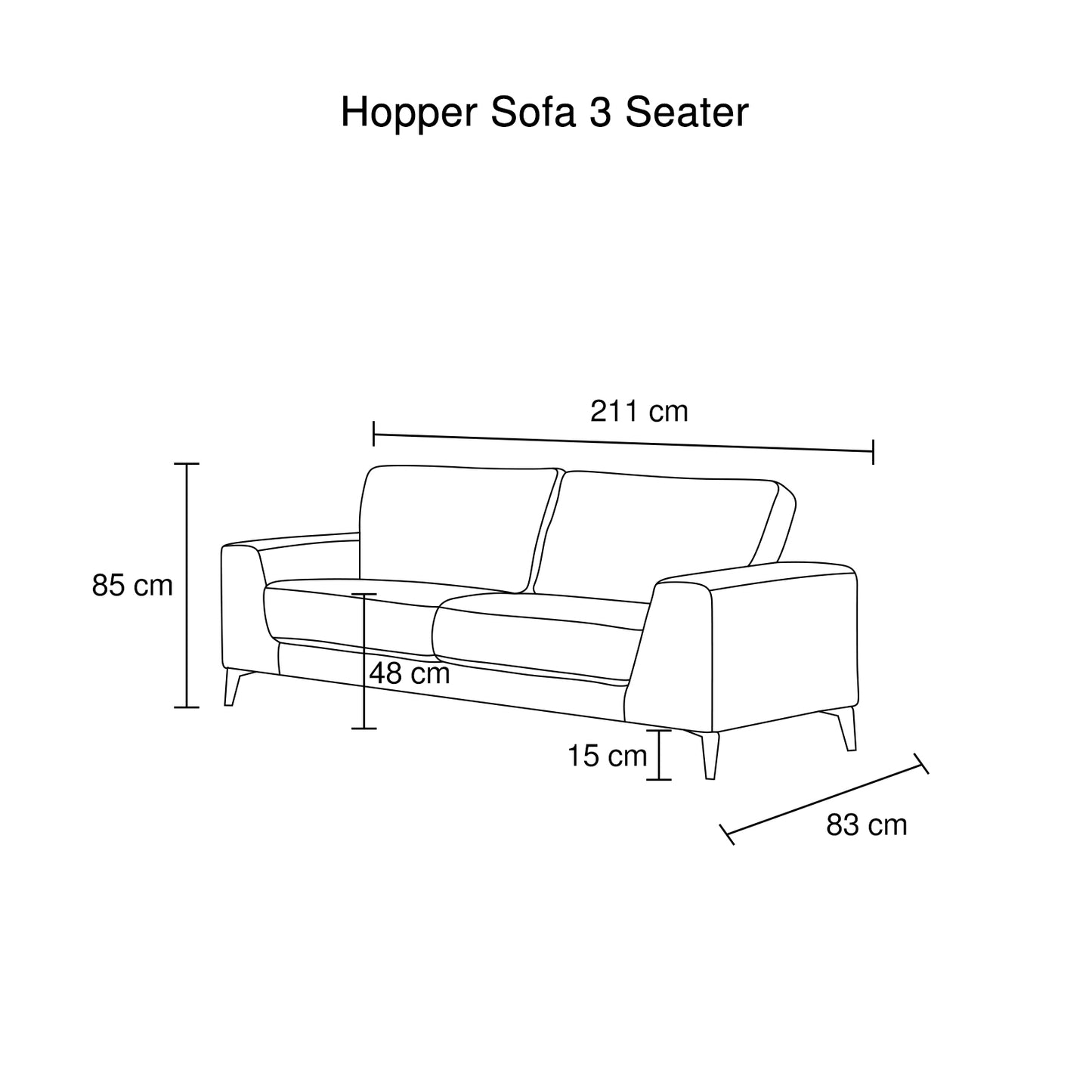 Hopper 3+2 Seater Sofa In Linen Fabric Light Grey Lounge