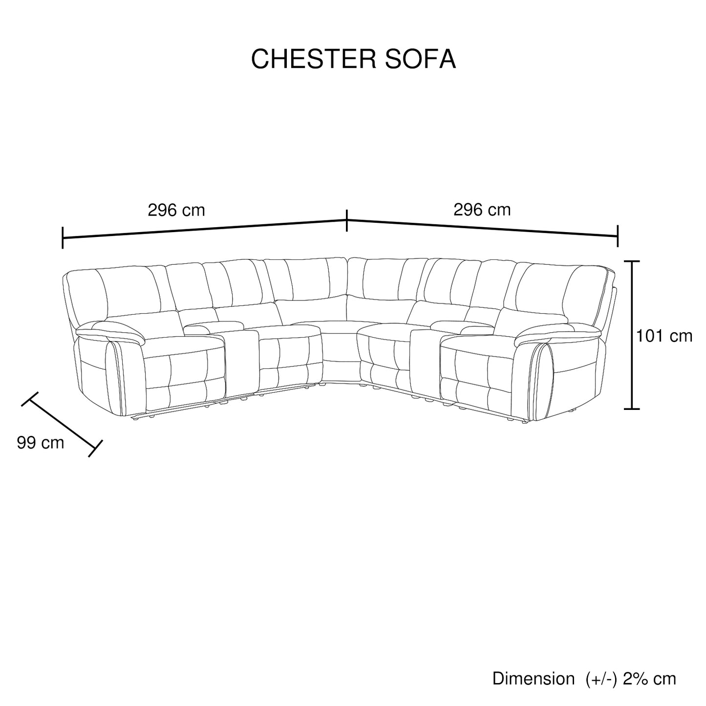 Genuine Dark Brown Leather 5 Seater Corner Sofa with 3 Electric Recliners Chester
