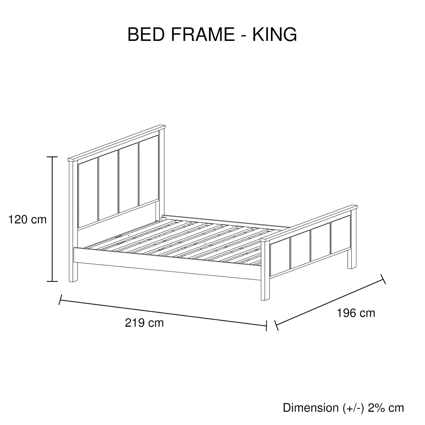 Noe Solid Timber Acacia Veneered Bed in White Ash