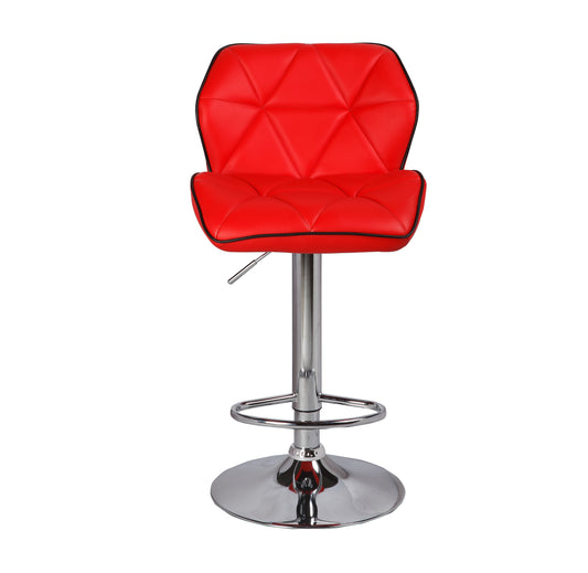 2X Xena Faux Leather Mid High Back Rest Crome Base Gas Lift Bar Stool