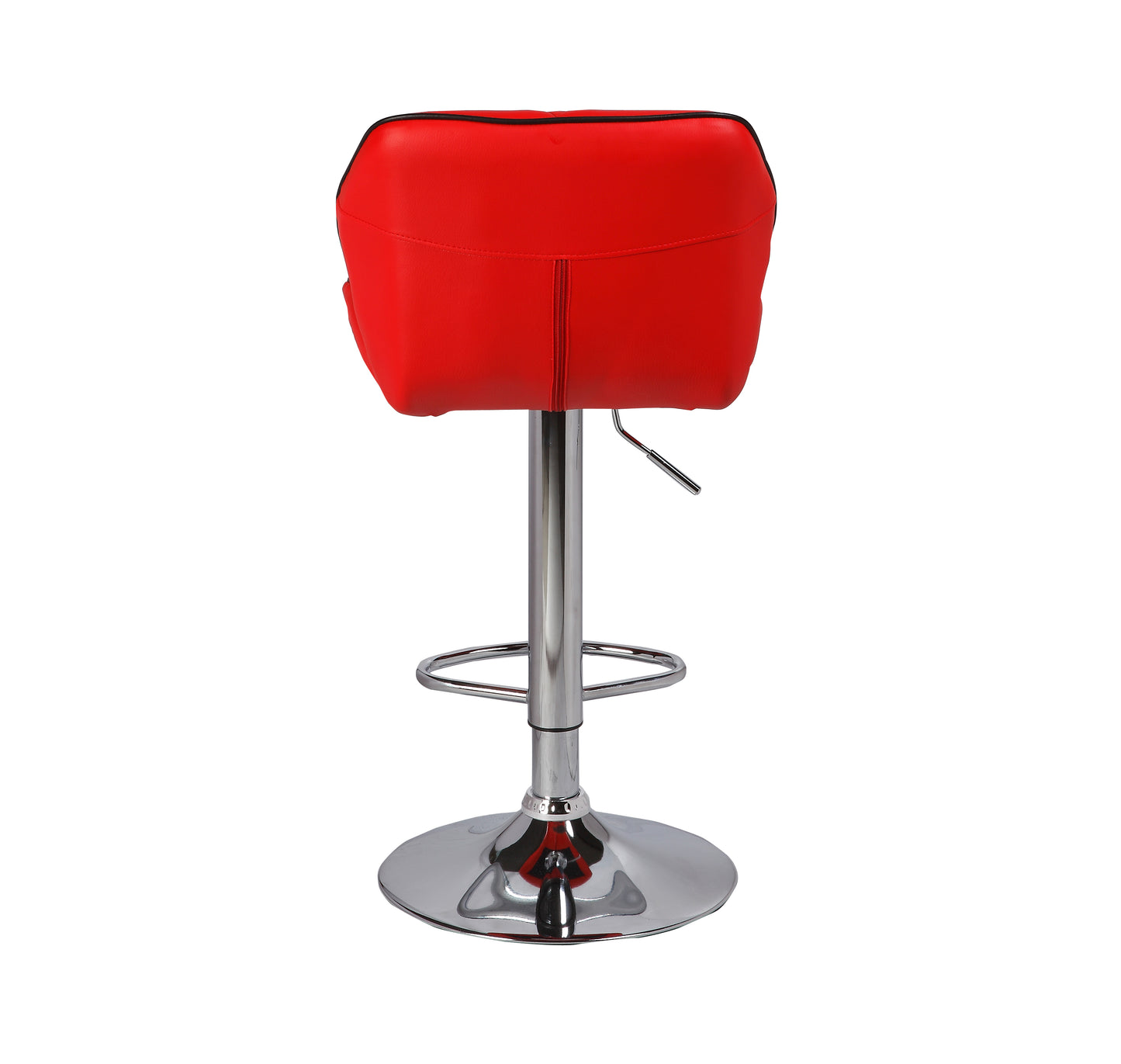 2X Xena Faux Leather Mid High Back Rest Crome Base Gas Lift Bar Stool