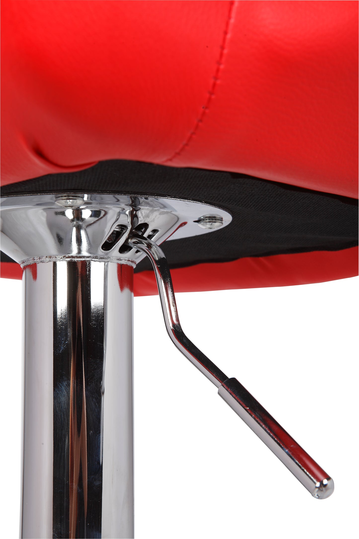 2X Xena Faux Leather Mid High Back Rest Crome Base Gas Lift Bar Stool