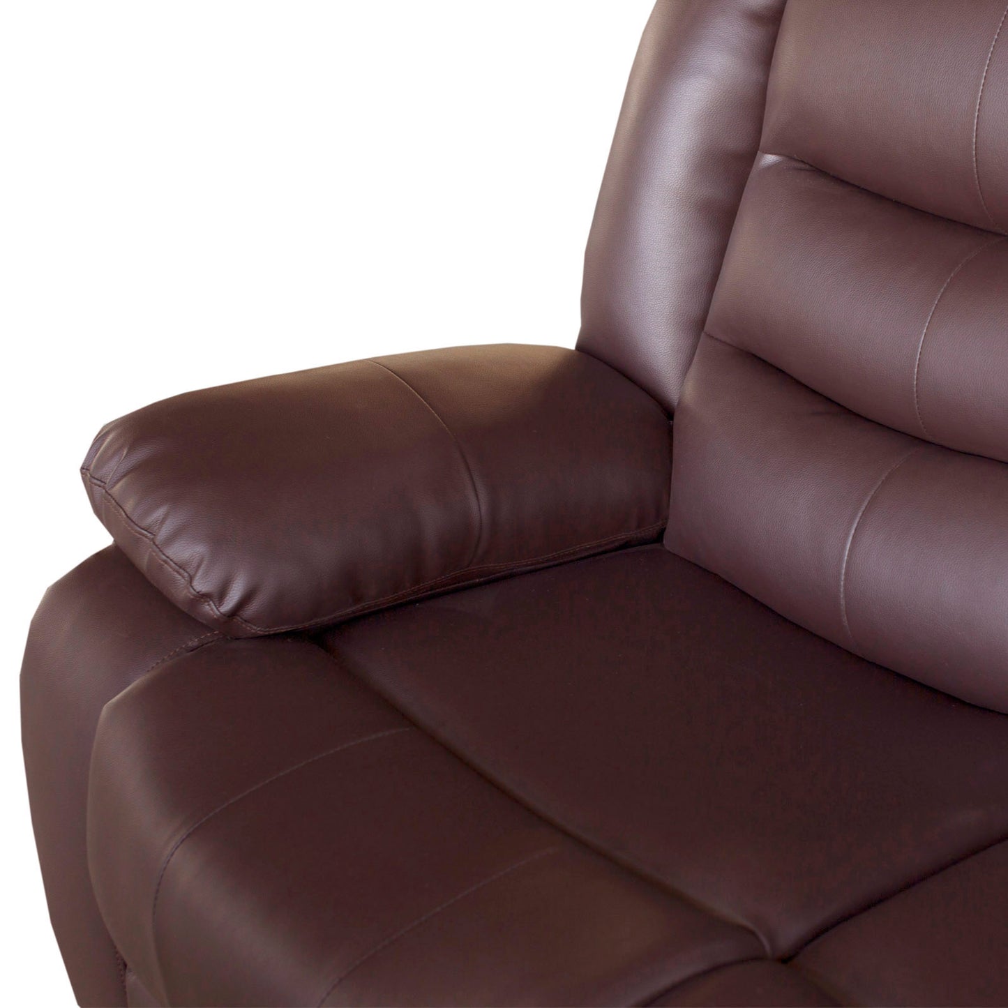 Fantasy 2 Seater Recliner Sofa In Faux Leather Lounge Wooden Frame Couch In Multiple Colour