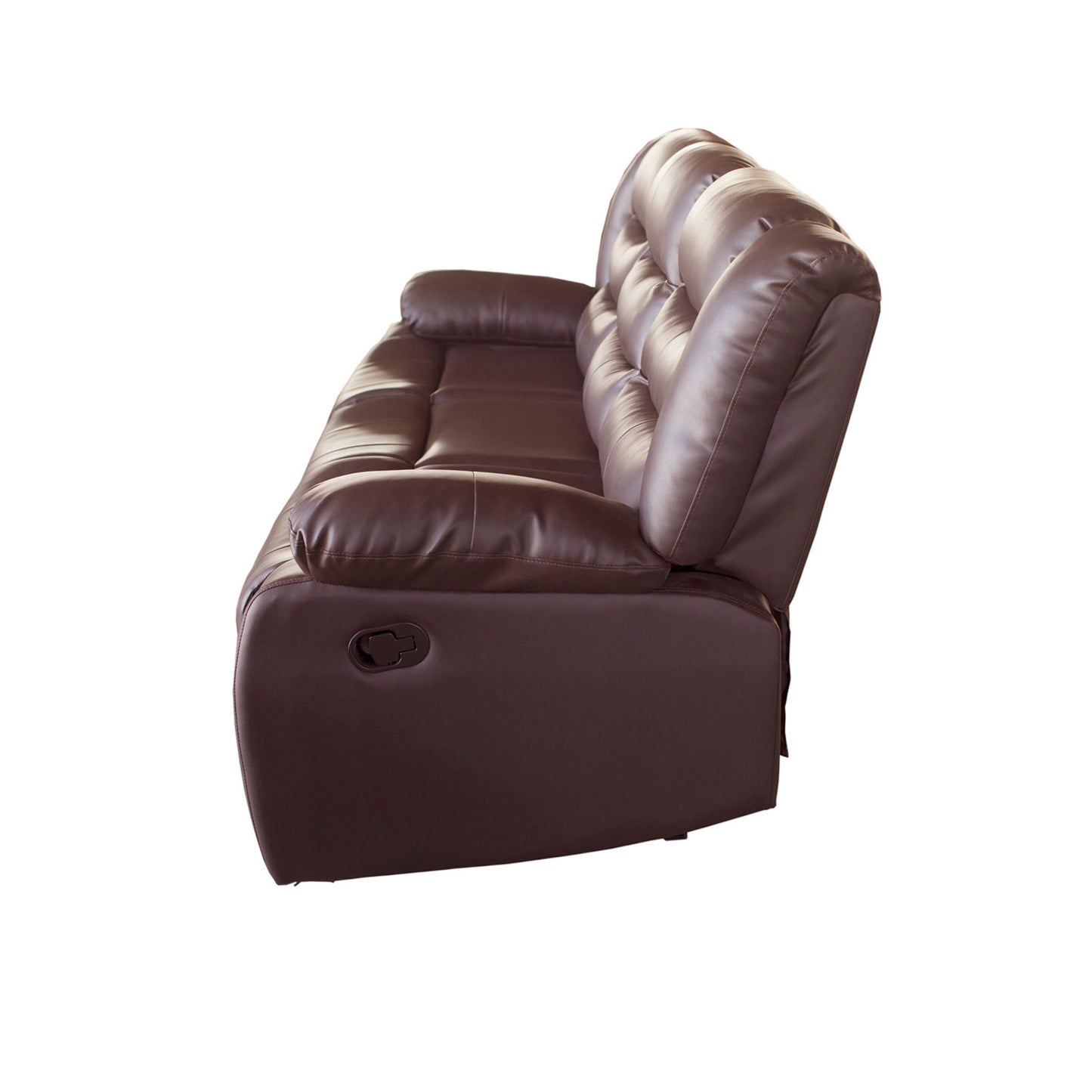 Fantasy 3 Seater Recliner Sofa In Faux Leather Lounge Wooden Frame Couch In Multiple Colour