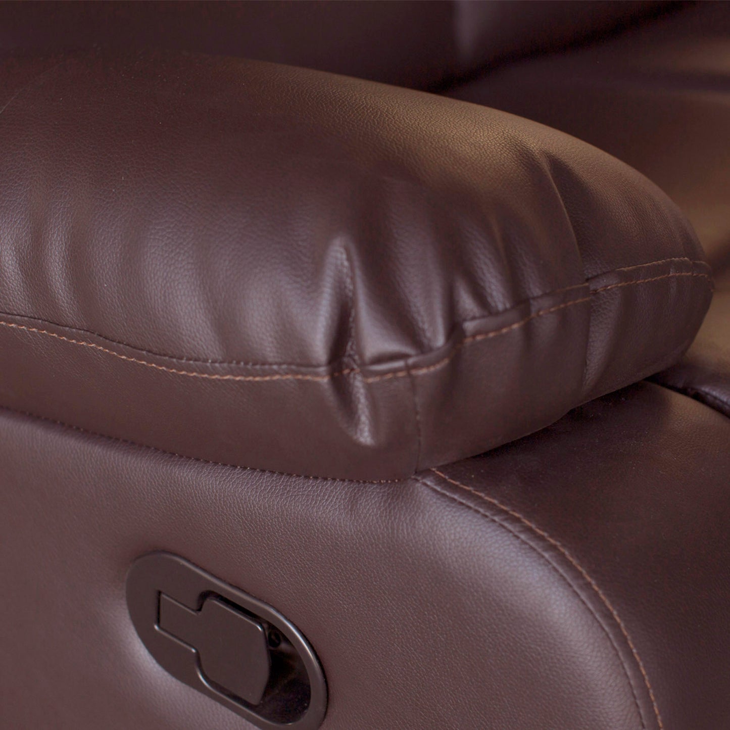 Fantasy 3 Seater Recliner Sofa In Faux Leather Lounge Wooden Frame Couch In Multiple Colour