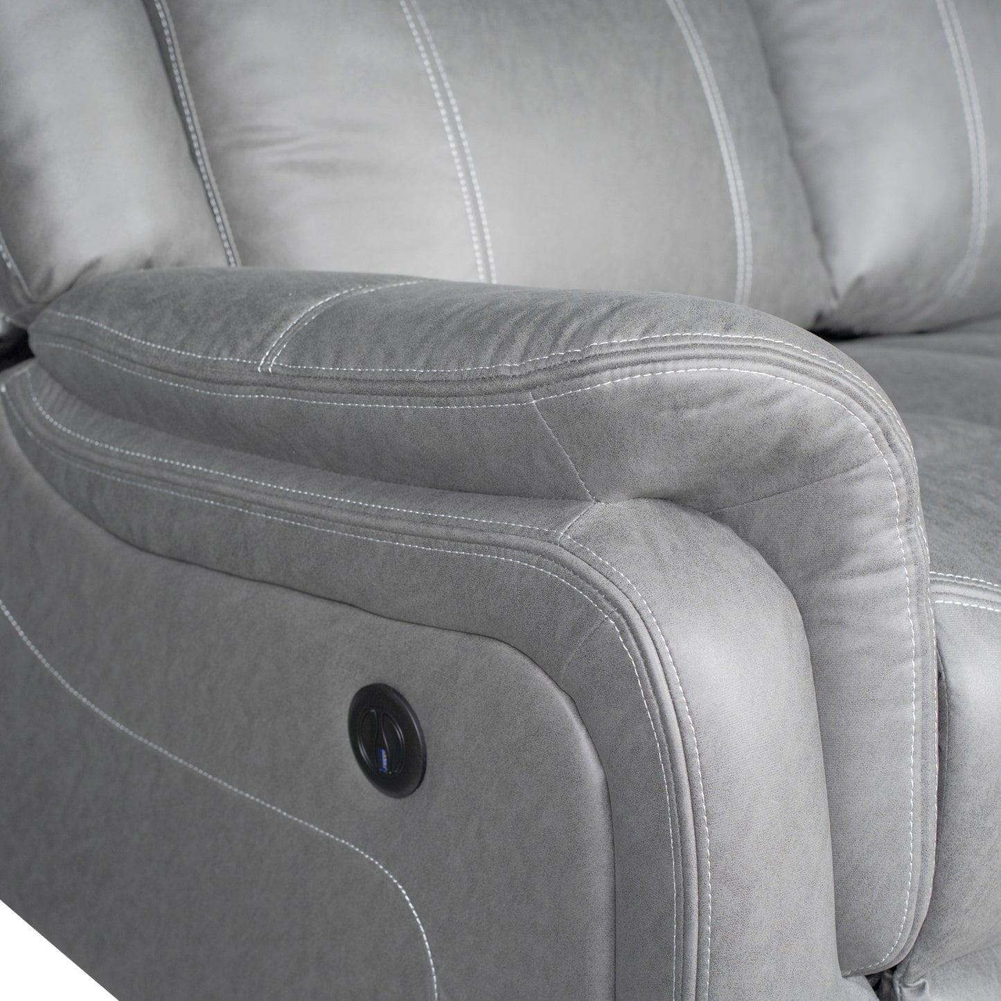 Carlton 3R+1R+1R Finest Fabric Recliner Sturdy Construction Metal Mechanism