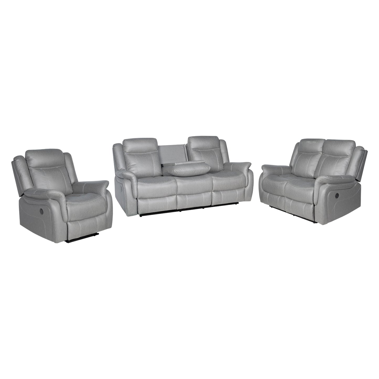 Carlton 3R+2R+1R Finest Fabric Recliner Sturdy Construction Metal Mechanism