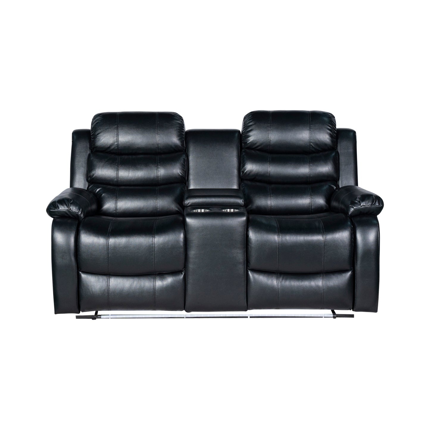 Chelsea 3R+2R+1R Seater Finest Leatherette Recliner Feature Console LED Light Ultra Cushioned