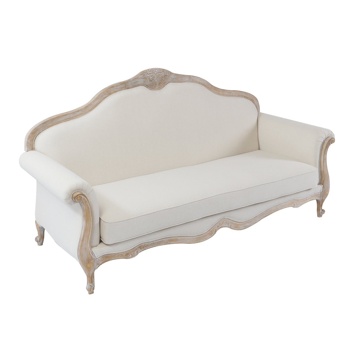 Lille 3+2 Seater Beige Fabric Sofa with 1x Wing Chair