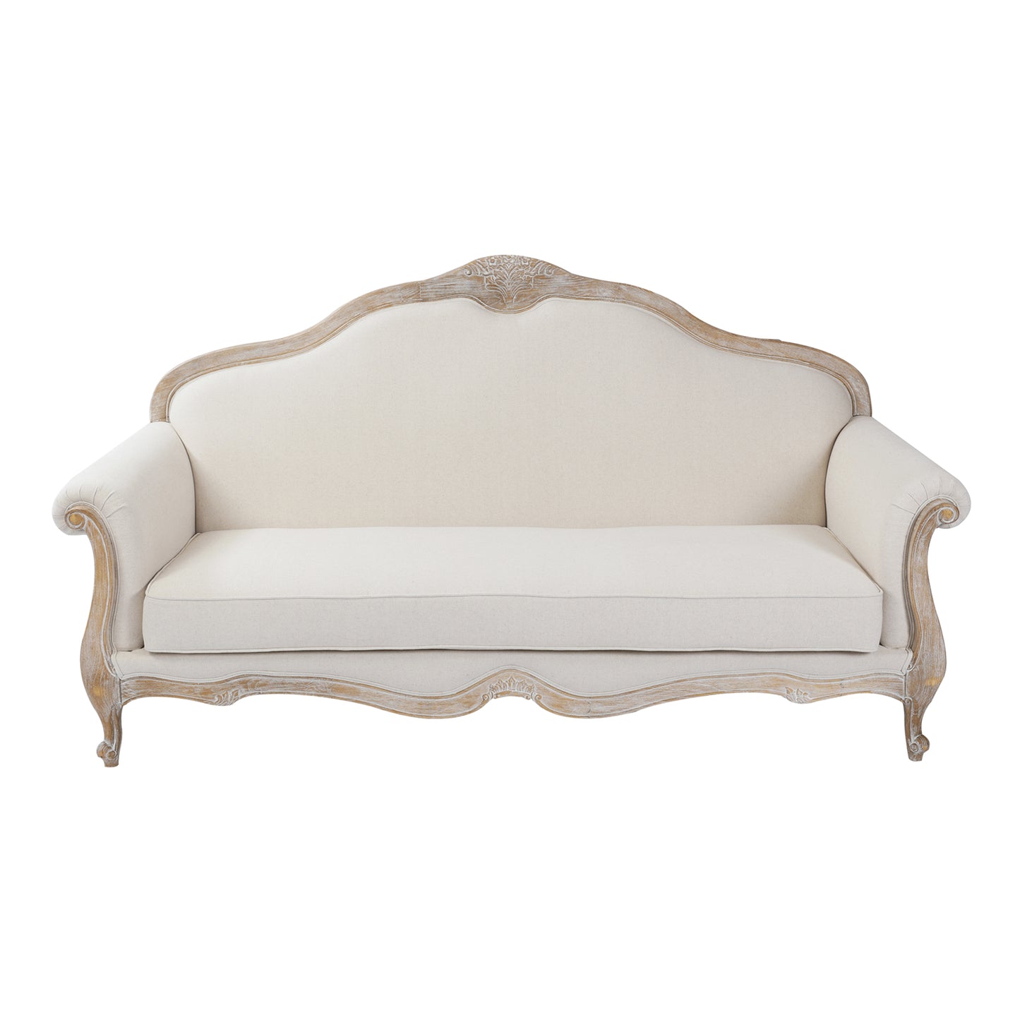 Lille 3+2 Seater Beige Fabric Sofa with 1x Wing Chair
