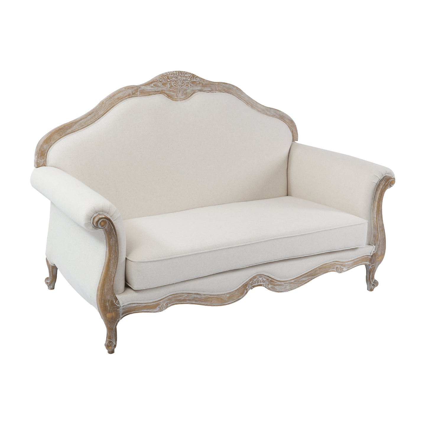 Lille 3+2 Seater Beige Fabric Sofa with 1x Wing Chair