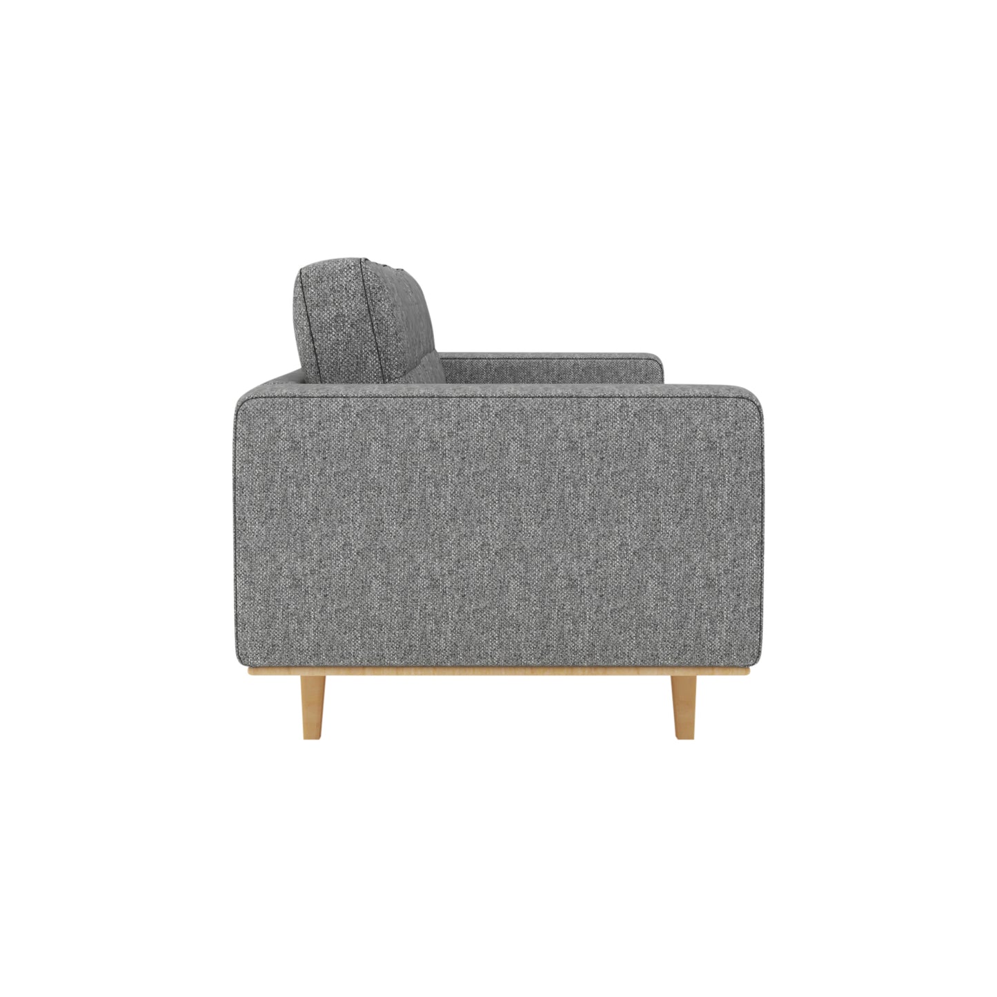 Dallas 2 Seater Sofa Fabric Upholstery Grey Colour Pocket Spring Wooden Frame