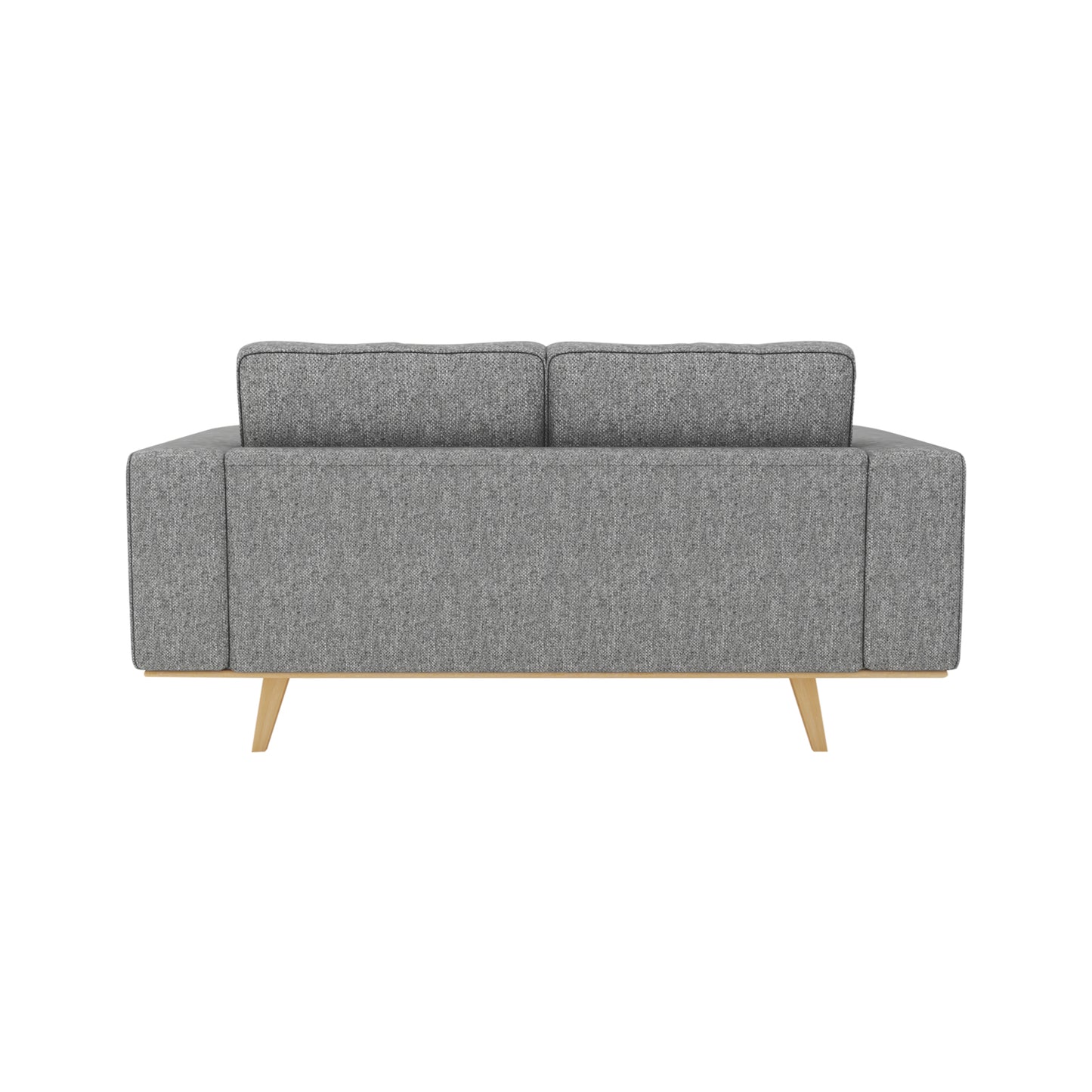 Dallas 2 Seater Sofa Fabric Upholstery Grey Colour Pocket Spring Wooden Frame