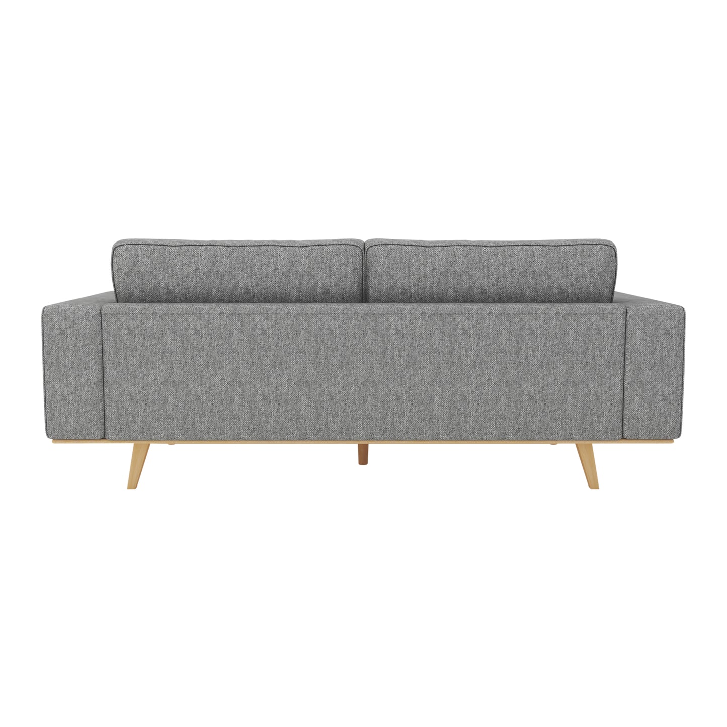 Dallas 3 Seater Sofa Fabric Upholstery Grey Colour Pocket Spring Wooden Frame