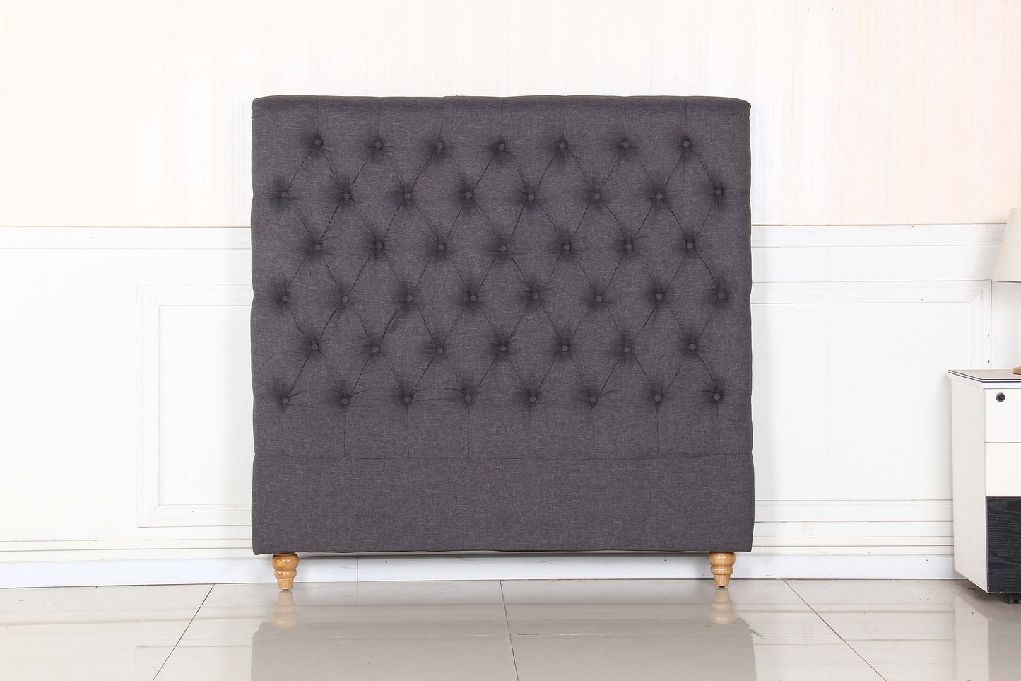 Sean Fabric Bed Headboard In French Provincial Design in Multiple Size and Colors