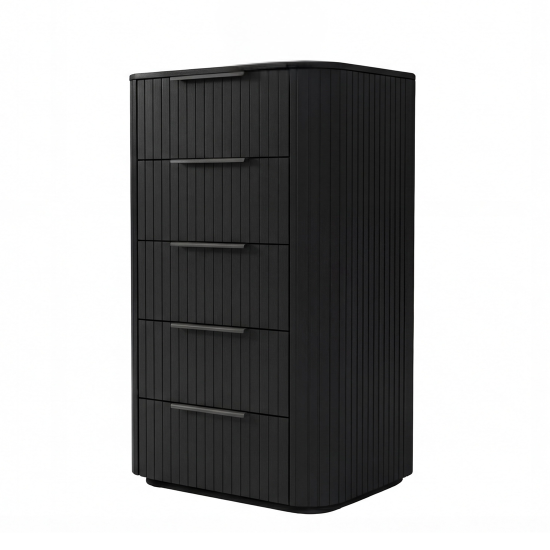 Arlo Solid Rubber Wood Tallboy with Storage Drawer
