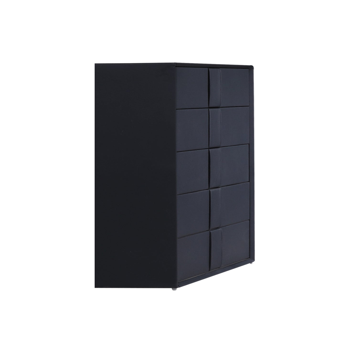 Prado Tallboy MDF Construction Fabric Upholstery Five Storage Drawers