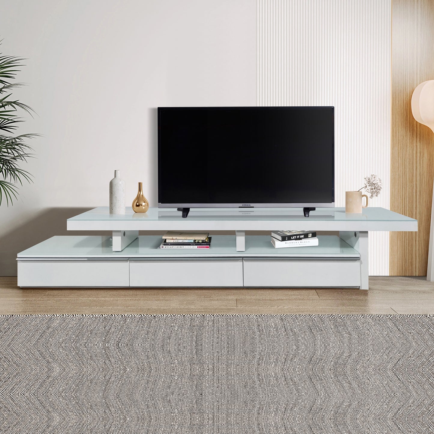 Marlin 3 Drawers Elegant Slimline Design TV Unit